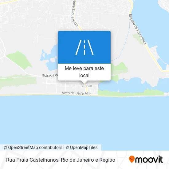 Rua Praia Castelhanos mapa