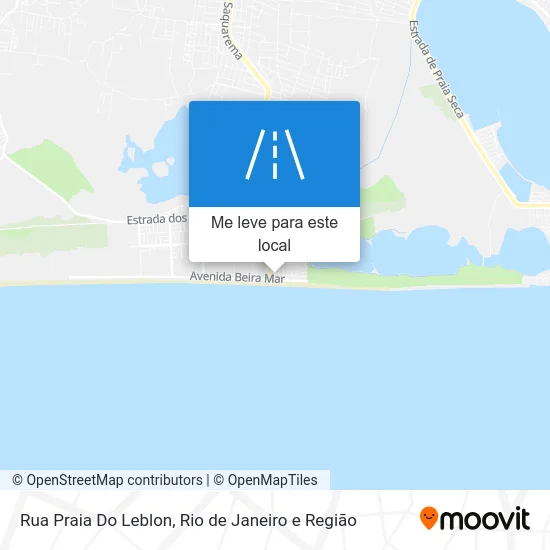 Rua Praia Do Leblon mapa