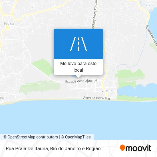 Rua Praia De Itaúna mapa