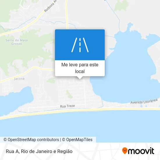 Rua A mapa