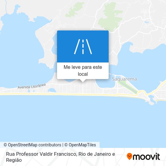 Rua Professor Valdir Francisco mapa
