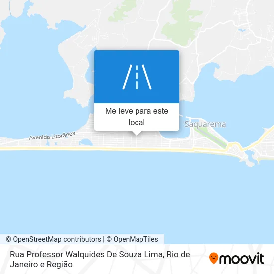 Rua Professor Walquides De Souza Lima mapa