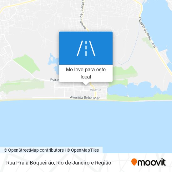 Rua Praia Boqueirão mapa