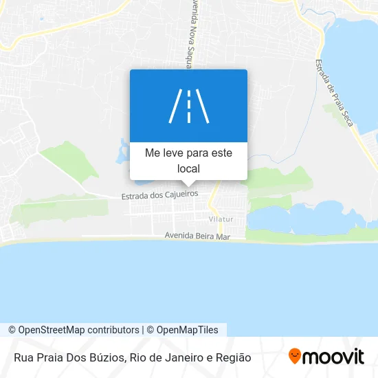Rua Praia Dos Búzios mapa