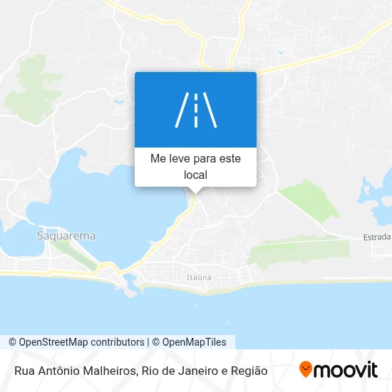 Rua Antônio Malheiros mapa