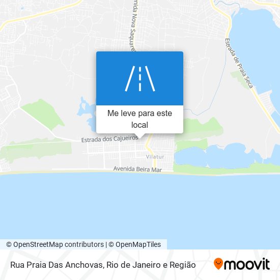 Rua Praia Das Anchovas mapa