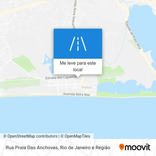 Rua Praia Das Anchovas mapa
