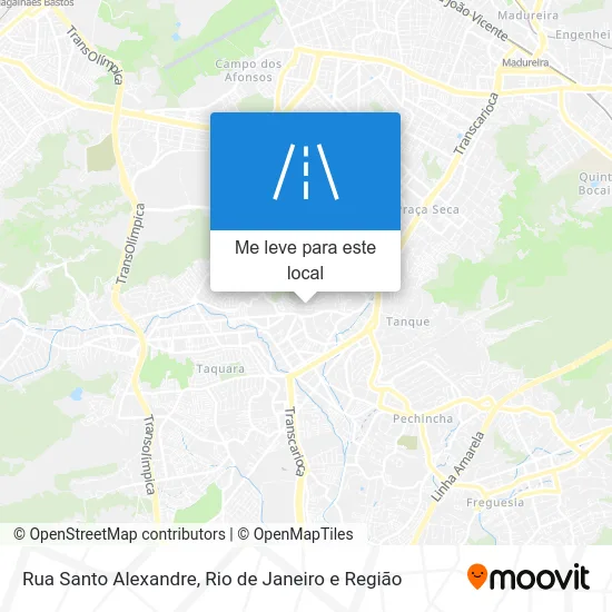 Rua Santo Alexandre mapa
