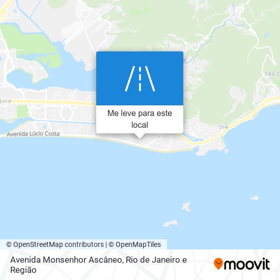 Avenida Monsenhor Ascâneo mapa