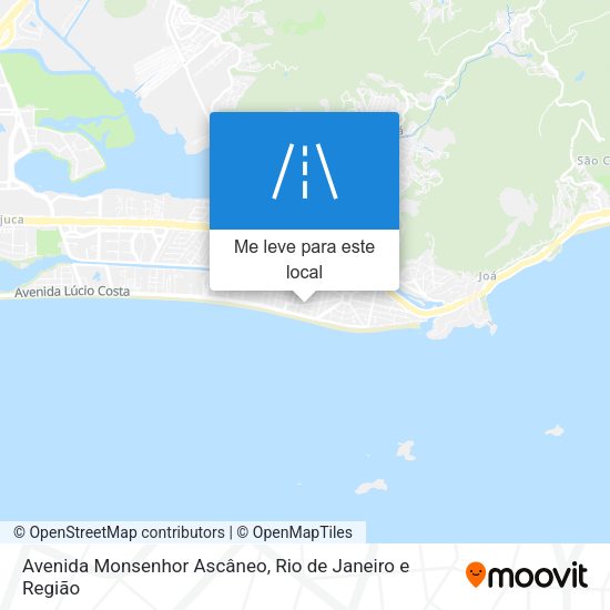 Avenida Monsenhor Ascâneo mapa