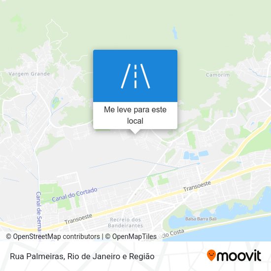 Rua Palmeiras mapa