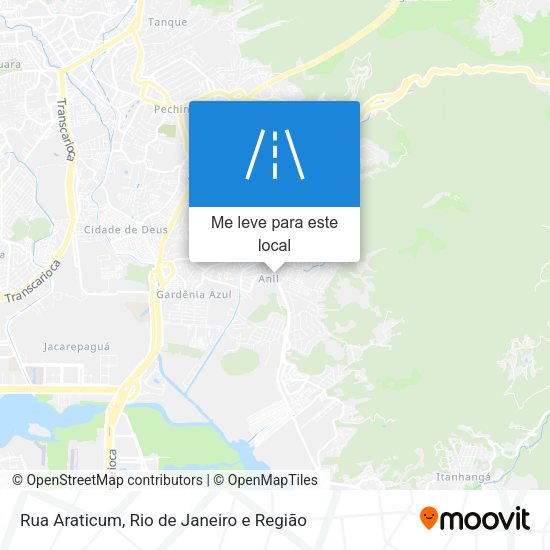 Rua Araticum mapa
