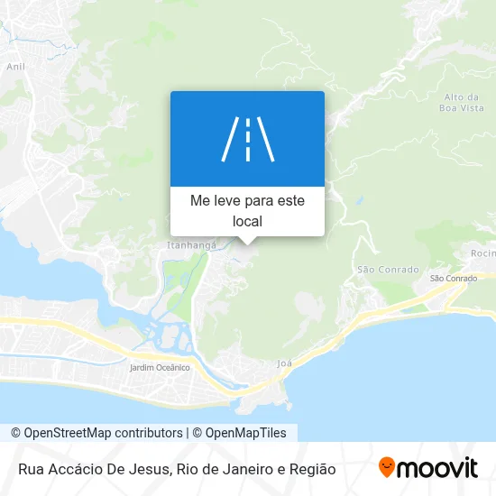 Rua Accácio De Jesus mapa