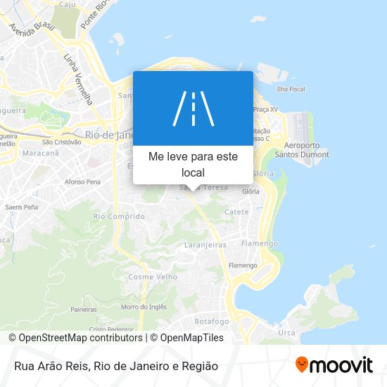 Rua Arão Reis mapa