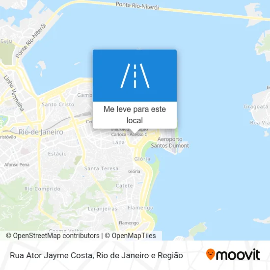 Rua Ator Jayme Costa mapa