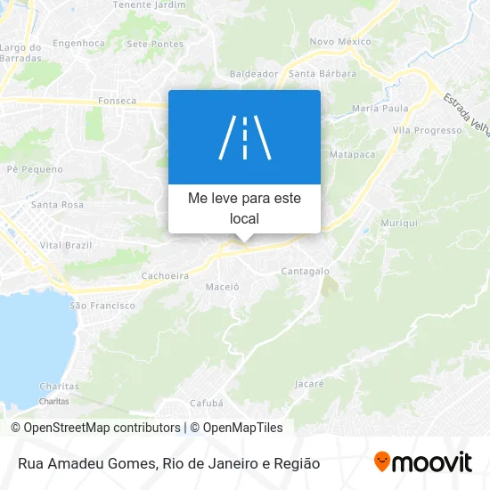 Rua Amadeu Gomes mapa