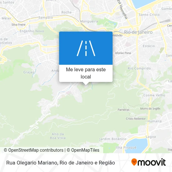 Rua Olegario Mariano mapa