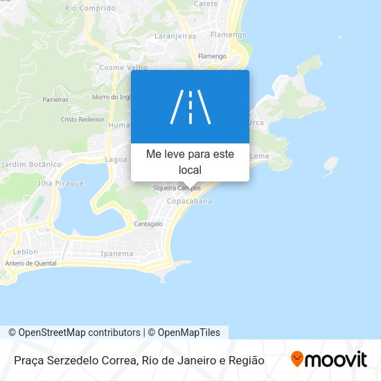 Praça Serzedelo Correa mapa