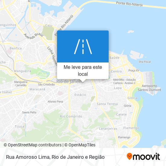 Rua Amoroso Lima mapa