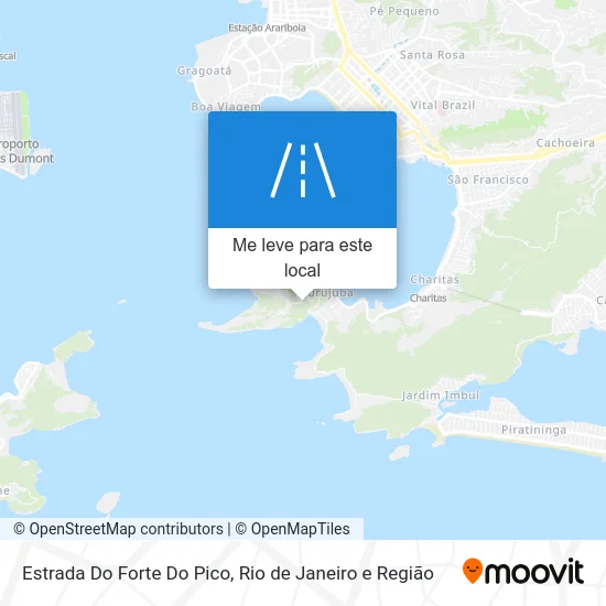 Estrada Do Forte Do Pico mapa