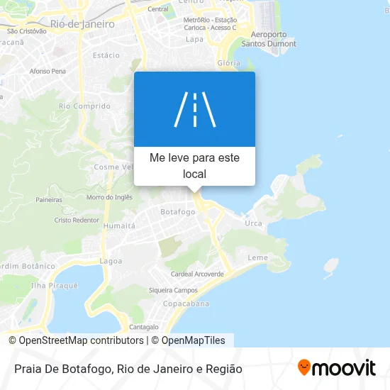Praia De Botafogo mapa