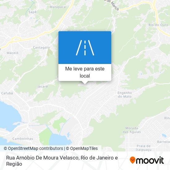 Rua Arnóbio De Moura Velasco mapa