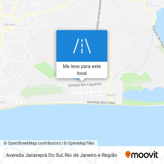 Avenida Jacarepiá Do Sul mapa