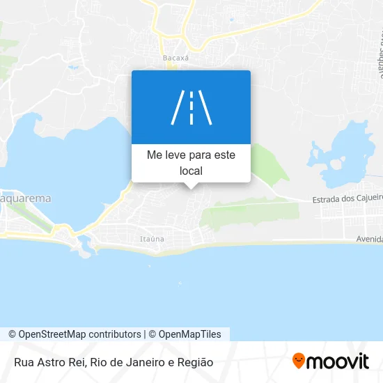 Rua Astro Rei mapa