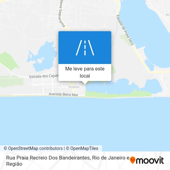 Rua Praia Recreio Dos Bandeirantes mapa