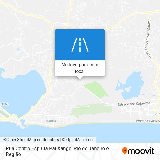 Rua Centro Espírita Pai Xangô mapa