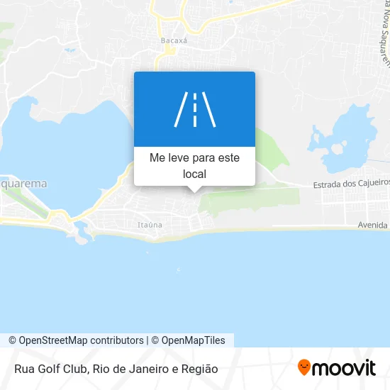 Rua Golf Club mapa