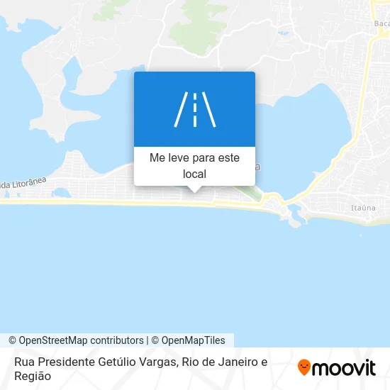 Rua Presidente Getúlio Vargas mapa