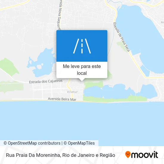 Rua Praia Da Moreninha mapa