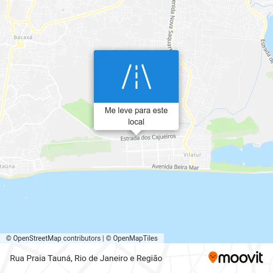 Rua Praia Tauná mapa