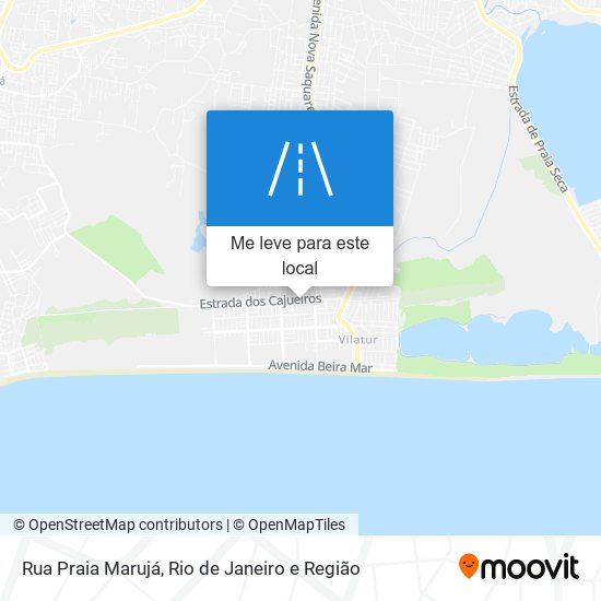 Rua Praia Marujá mapa