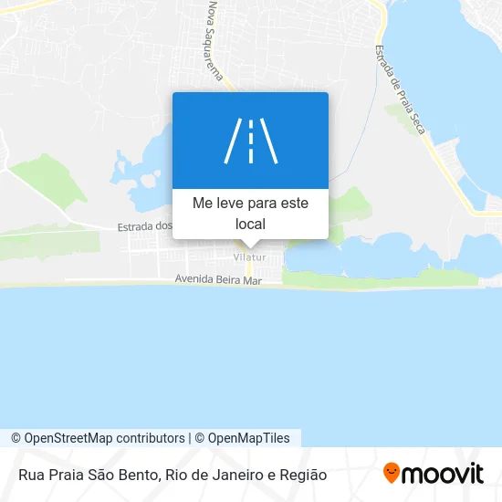 Rua Praia São Bento mapa