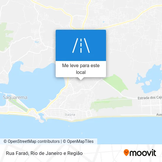 Rua Faraó mapa