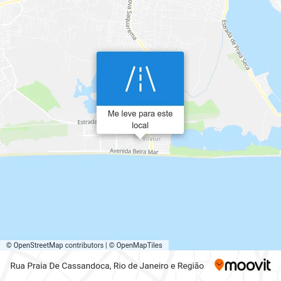 Rua Praia De Cassandoca mapa