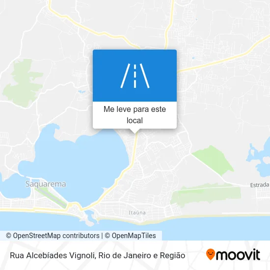 Rua Alcebíades Vignoli mapa