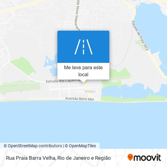 Rua Praia Barra Velha mapa