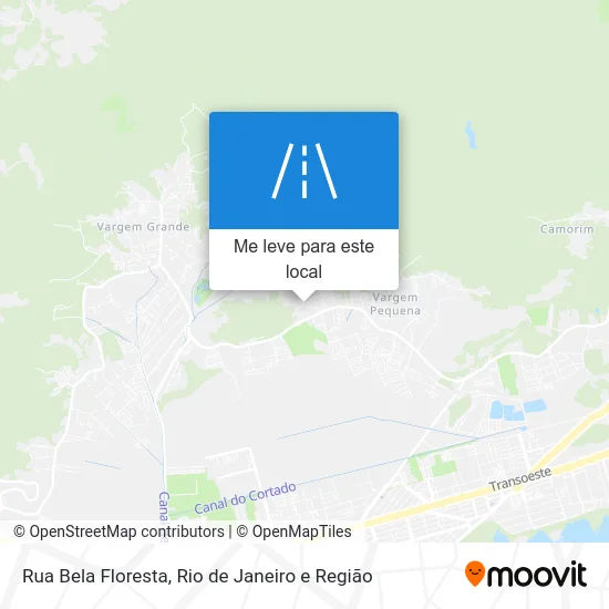 Rua Bela Floresta mapa