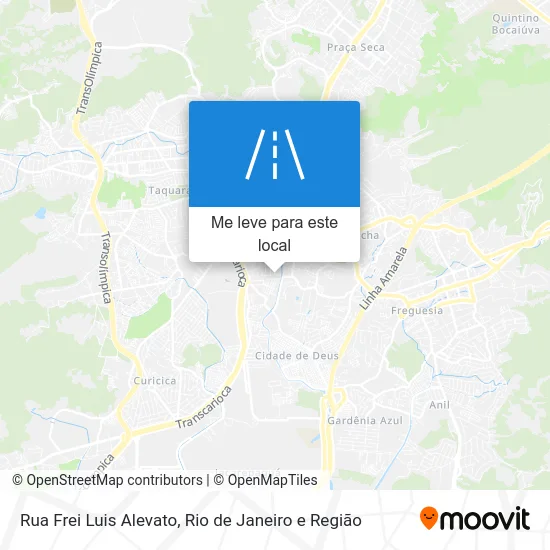 Rua Frei Luis Alevato mapa