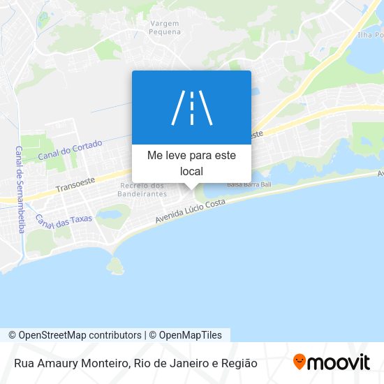 Rua Amaury Monteiro mapa
