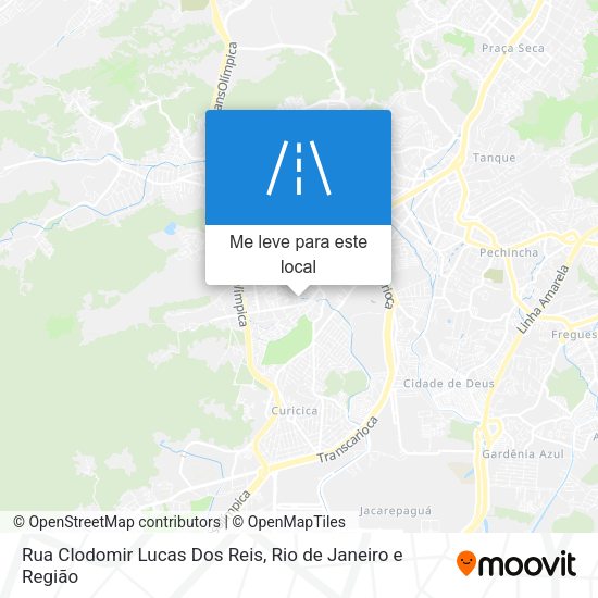 Rua Clodomir Lucas Dos Reis mapa