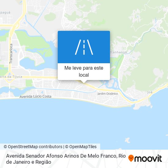 Avenida Senador Afonso Arinos De Melo Franco mapa