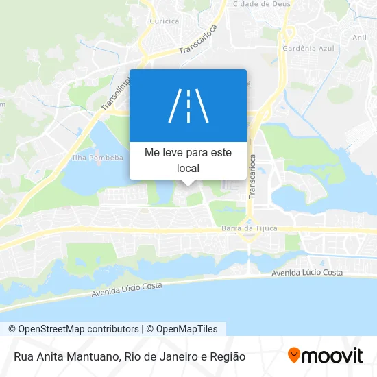 Rua Anita Mantuano mapa