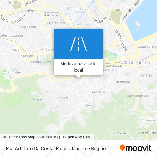 Rua Artidoro Da Costa mapa