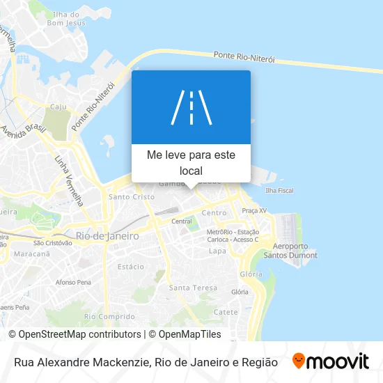 Rua Alexandre Mackenzie mapa