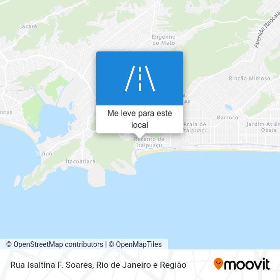 Rua Isaltina F. Soares mapa