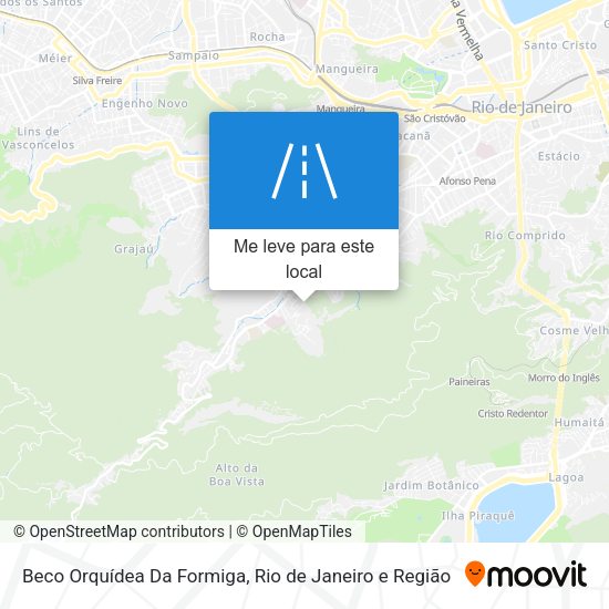 Beco Orquídea Da Formiga mapa